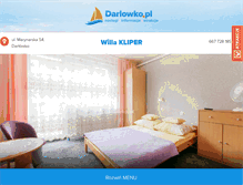 Tablet Screenshot of kliperdarlowko.pl